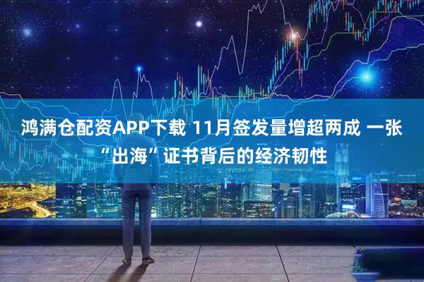 鸿满仓配资APP下载 11月签发量增超两成 一张“出海”证书背后的经济韧性